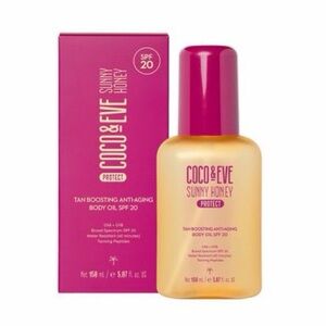 ☀️ Coco & Eve Sunny Honey Tan Boosting Anti-Aging Body Oil SPF 20
